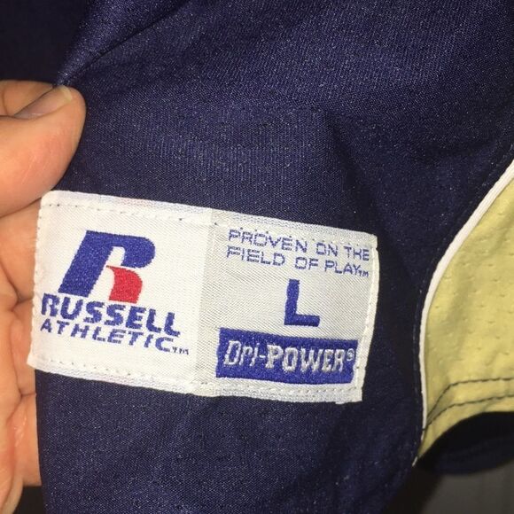 Authentic GT Georgia Tech #7 Sewn Blue Men’s Yellowjackets Team Baseball Jersey - Picture 2 of 4